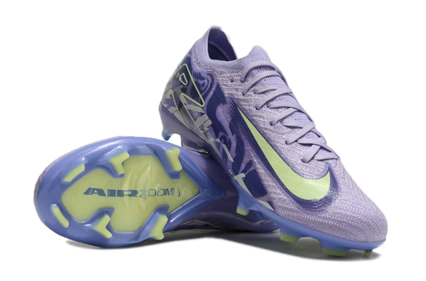 Nike Air Zoom Mercurial Vapor XVI Elite FG (Violet and Lime Green) - Image 7