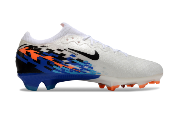 Nike Air Zoom Mercurial Vapor XVI Elite FG (White, Black, Blue, and Orange)