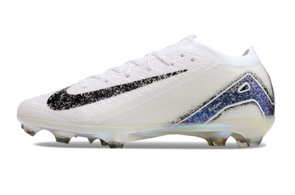Nike Air Zoom Mercurial Vapor XVI Elite FG (White, Black, and Iridescent)
