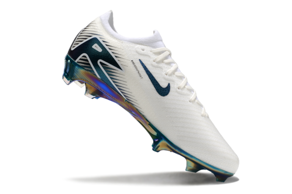 Nike Air Zoom Mercurial Vapor XVI Elite FG (White, Blue, and Iridescent)