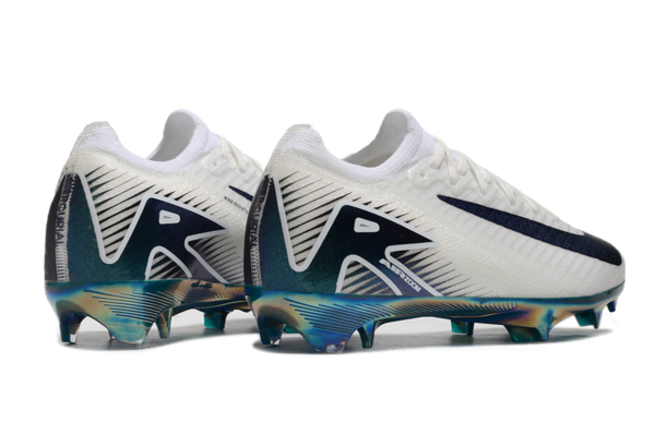 Nike Air Zoom Mercurial Vapor XVI Elite FG (White, Blue, and Iridescent) - Image 7