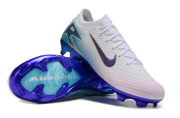 Nike Air Zoom Mercurial Vapor XVI Elite FG (White, Purple, and Blue Gradient) - Image 3