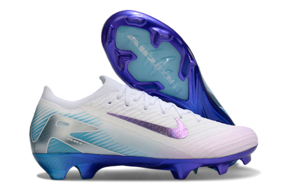 Nike Air Zoom Mercurial Vapor XVI Elite FG (White, Purple, and Blue Gradient) - Image 4