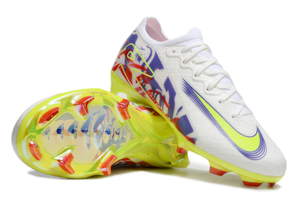 Nike Air Zoom Mercurial Vapor XVI Elite FG (White, Red, Blue, and Yellow) - Image 2