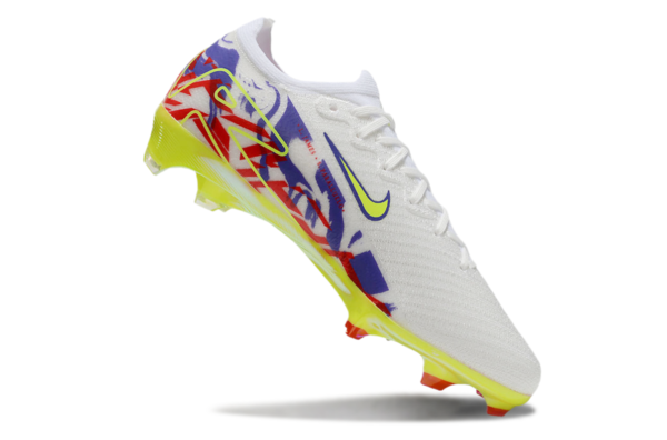 Nike Air Zoom Mercurial Vapor XVI Elite FG (White, Red, Blue, and Yellow) - Image 5