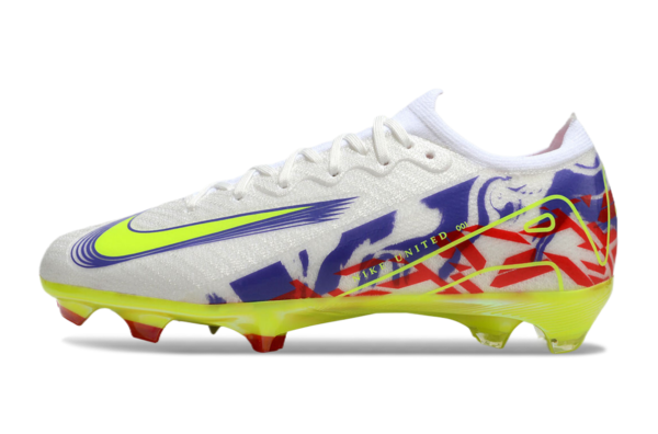Nike Air Zoom Mercurial Vapor XVI Elite FG (White, Red, Blue, and Yellow) - Image 7