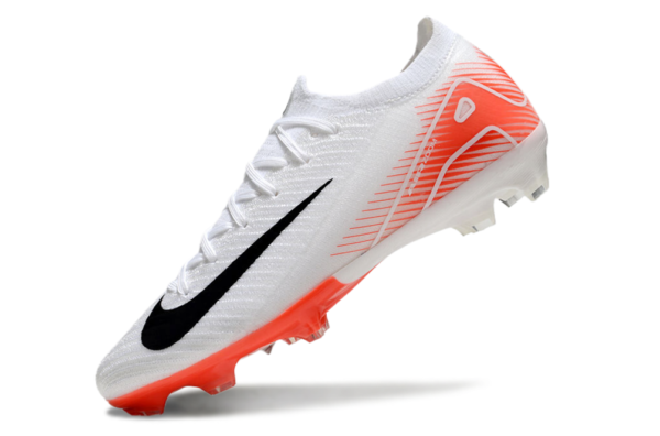 Nike Air Zoom Mercurial Vapor XVI Elite FG (White/Black/Orange) - Image 2