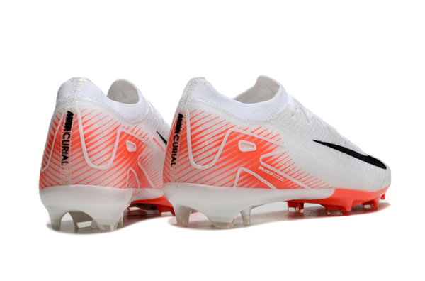 Nike Air Zoom Mercurial Vapor XVI Elite FG (White/Black/Orange) - Image 3