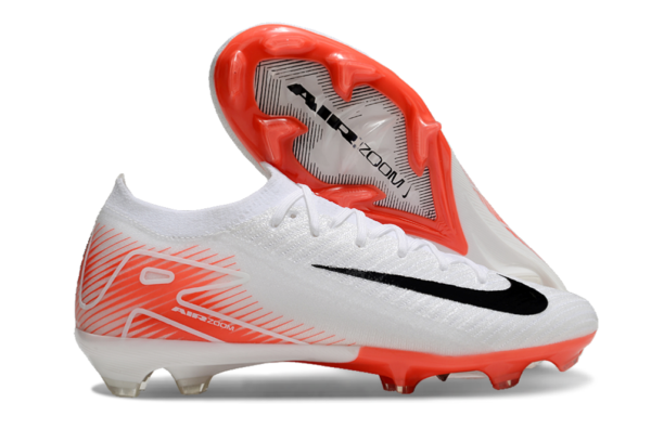 Nike Air Zoom Mercurial Vapor XVI Elite FG (White/Black/Orange) - Image 6
