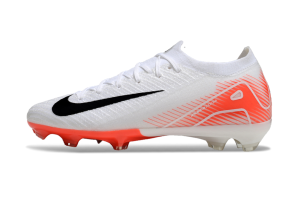 Nike Air Zoom Mercurial Vapor XVI Elite FG (White/Black/Orange) - Image 7