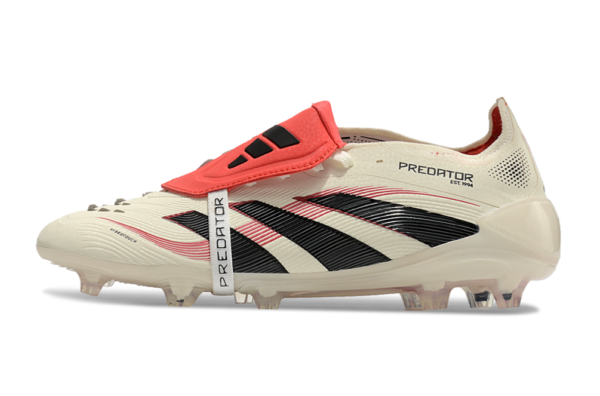 Adidas Predator 2025 Tongue Edition FG (White/Black/Red)