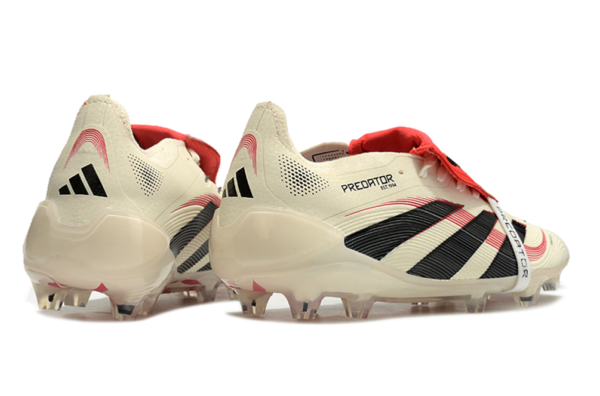 Adidas Predator 2025 Tongue Edition FG (White/Black/Red) - Image 2